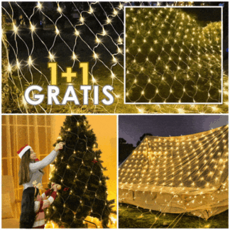 Dekoratív háló LED fényekkel 1+1 AJÁNDÉK
